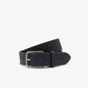 Lacoste Engraved Solki Reversible Pique Nahkaiset Tummanruskea | RVT-120948