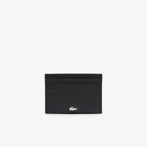 Lacoste Fitzgerald Nahkaiset Card Holder Mustat | LNE-603145