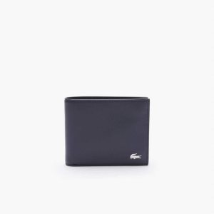 Lacoste Fitzgerald Nahkaiset Six Card Wallet Laivastonsininen | FUK-374062