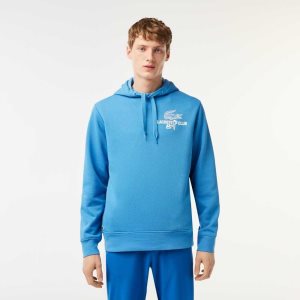 Lacoste Golf Relaxed Fit Hoodie Sininen | CUS-385149