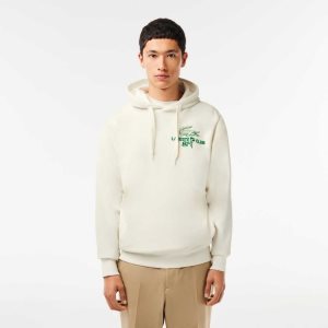 Lacoste Golf Relaxed Fit Hoodie Valkoinen | BAF-953204