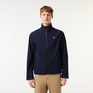 Lacoste Golf Zip-Up Vedenpitävät Windbreaker Laivastonsininen Sininen | HAJ-657198