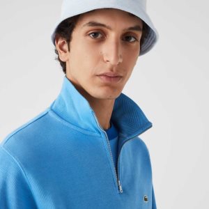 Lacoste Half Zip Puuvilla Sweatshirt Sininen | VBD-346871