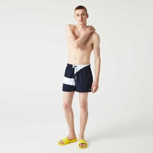 Lacoste Heritage Graafinen Patch Light Laivastonsininen Sininen Valkoinen | APJ-976480