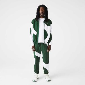 Lacoste Heritage Graafinen Track Vihreä Valkoinen | WTL-238057