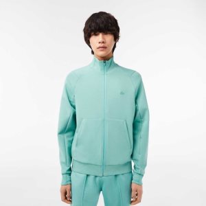 Lacoste High-Neck Puuvilla Blend Zip Minttu | JYX-856193