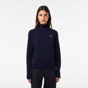 Lacoste High-Neck Villa Laivastonsininen Sininen | CAF-342879