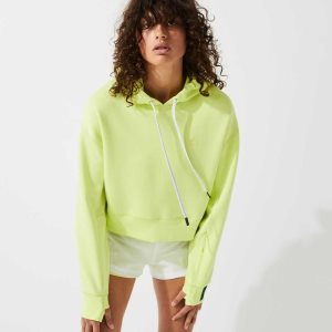 Lacoste Hupullinen Cropped Stretch Puuvilla Blend Keltainen | DBS-564209