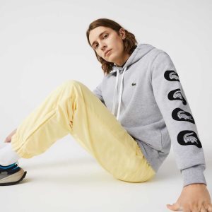 Lacoste Hupullinen Print Sleeve Fleece Harmaat | AFL-658132