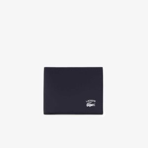 Lacoste Interior Card Slot Foldable Wallet Laivastonsininen | YDA-687029
