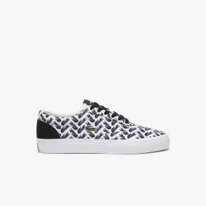 Lacoste Jump Serve Pitsi Tonal Valkoinen Mustat | GIL-490512