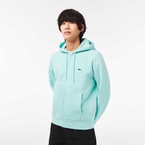 Lacoste Kangaroo Pocket Fleece Zipped Minttu | OKB-794651