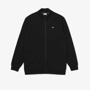 Lacoste Korkeat Fit Organic Puuvilla Zip Mustat | ONP-524978
