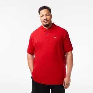 Lacoste Korkeat Fit Puuvilla Petit Pique Punainen | IPN-213856