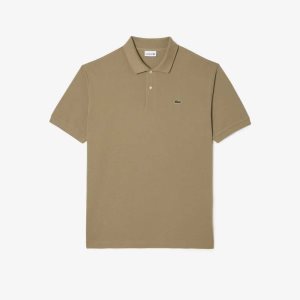Lacoste Korkeat Fit Puuvilla Petit Pique Beige | ZJH-410792