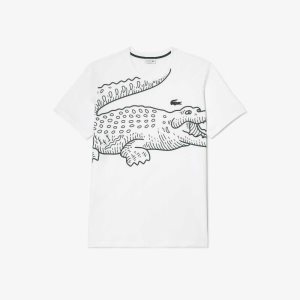 Lacoste Korkeat Fit Puuvilla Valkoinen | XVY-174286