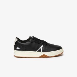 Lacoste L001 Nahkaiset Popped Heel Mustat | YFQ-735260