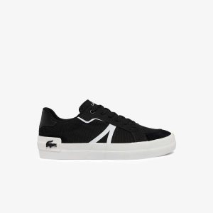 Lacoste L004 Canvas Mustat Valkoinen | FRT-761283