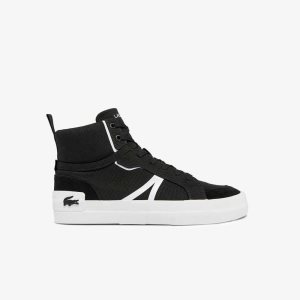 Lacoste L004 Mid Canvas Mustat Valkoinen | BXY-492610