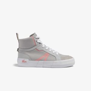Lacoste L004 Mid Vaaleanharmaat Pinkki | LHT-861703