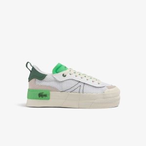 Lacoste L004 Platform Heel Pop Valkoinen Vihreä | GAI-214508