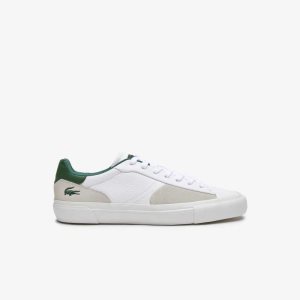 Lacoste L006 Nahkaiset Valkoinen Tummanvihreä | NOA-480615