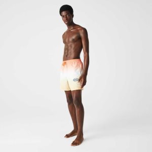 Lacoste LIVE Gradated Print Oranssi Valkoinen Keltainen | SYK-432690