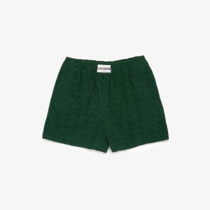 Lacoste LIVE Monogram Patterned Puuvilla Jacquard Vihreä | SLX-850746