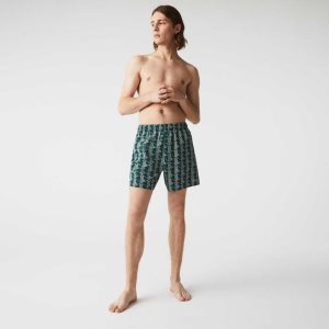 Lacoste LIVE Monogram Print Kevyet Vihreä Valkoinen | NUD-123765