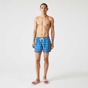 Lacoste LIVE Print Kevyet Sininen Valkoinen | FEK-501643