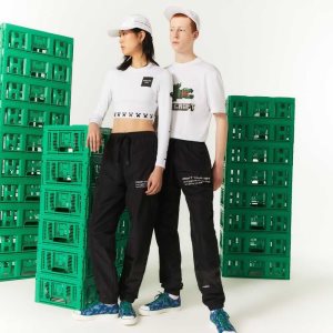 Lacoste LIVE x Minecraft Nylon Trackpants Mustat | XWN-271453