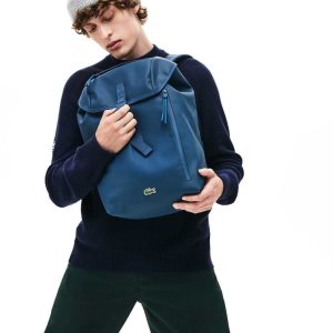 Lacoste L.12.12 Concept Flap Coated Canvas Backpack Monivärinen | UYX-691340
