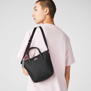 Lacoste L.12.12 Concept Petit Pique Coated Canvas Min Mustat | ICG-794138