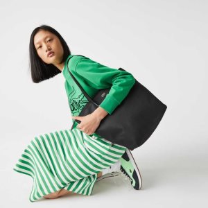 Lacoste L.12.12 Concept Vertical Zip Mustat | NKZ-759206