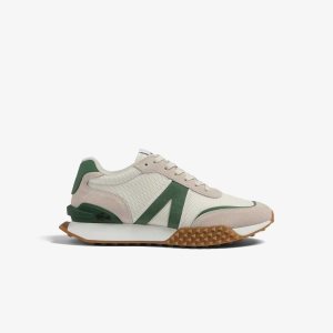 Lacoste L-Spin Deluxe Nahkaiset Valkoinen Vihreä | JNS-134087