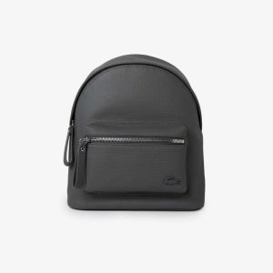 Lacoste Large Front Pocket Backpack Tummanharmaat | SFA-291837