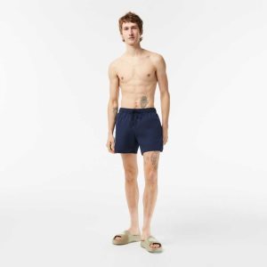 Lacoste Light Quick-Dry Swim Laivastonsininen Sininen Vihreä | YHT-540692