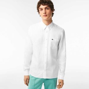 Lacoste Linen Valkoinen | DXE-345618