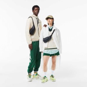 Lacoste Logo Print - Small Mustat | ESG-752938