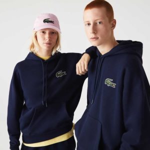 Lacoste Loose Fit Hupullinen Organic Puuvilla Sweatshirt Laivastonsininen Sininen | VSL-309248
