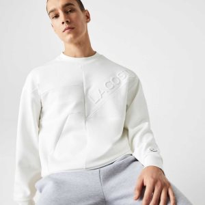 Lacoste Loose Fit Patchwork Effect Valkoinen | SPK-425398