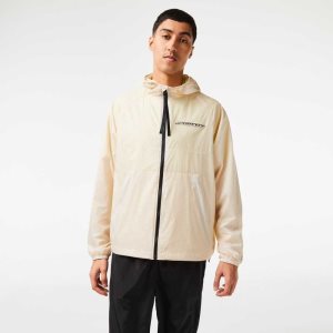 Lacoste Lyhyt Zipped Hupullinen Valkoinen Mustat | RCU-108652
