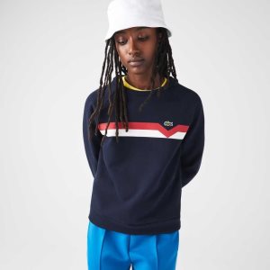Lacoste Made in France Colorblock Organic Puuvilla Laivastonsininen Sininen Valkoinen Punainen | VYQ-681392