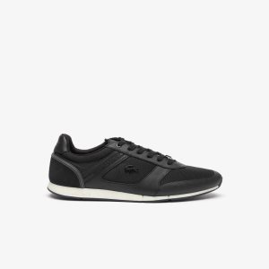 Lacoste Menerva Nahkaiset Mustat Valkoinen | QUF-472891