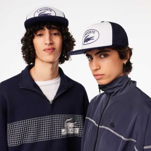 Lacoste Mesh And Neoprene Laivastonsininen Sininen Valkoinen | VBO-610579