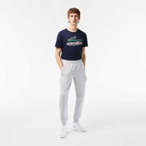 Lacoste Mesh Panels Trackpants Harmaat Vaaleanharmaat | UNR-069423
