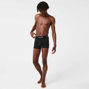 Lacoste Microfiber Trunk 3-Pack Mustat | BXA-260917