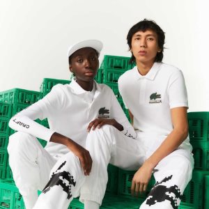 Lacoste Minecraft Classic Fit Organic Puuvilla Valkoinen | MNZ-067532