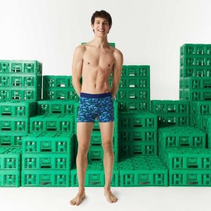 Lacoste Minecraft Print Long Organic Puuvilla Bokserin Briefs Monivärinen | ANE-417908