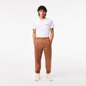 Lacoste Monogram Print Track Pants Vaaleanruskea | LTH-129360